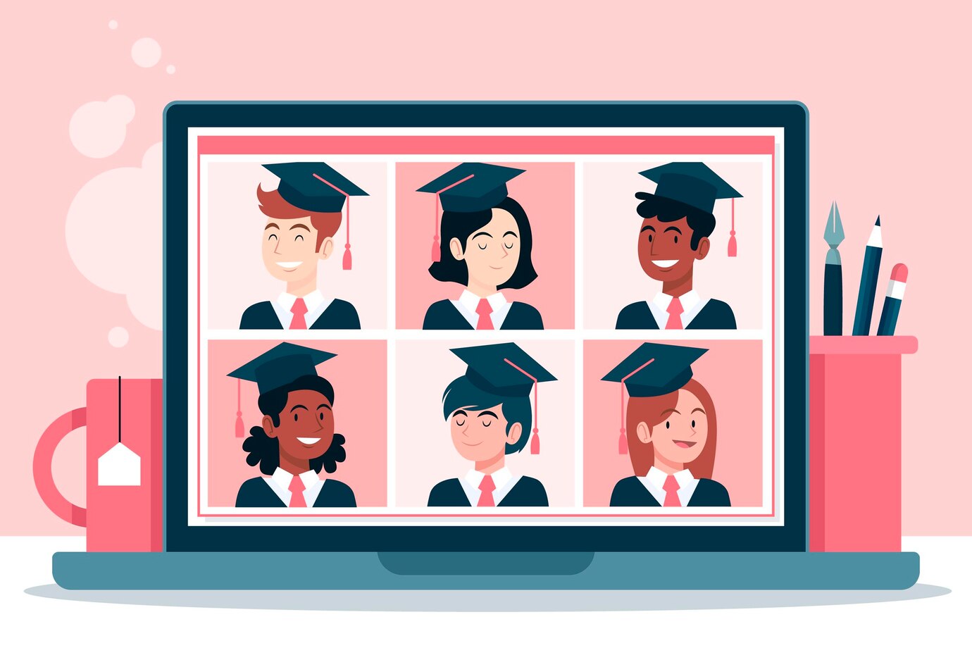 virtual-graduation-ceremony-concept_23-2148568222